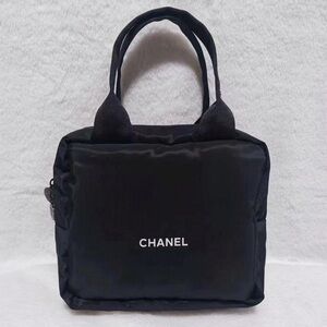 Chanel Mini Boston Cosmetic Pouch Clutch Makeup Bag